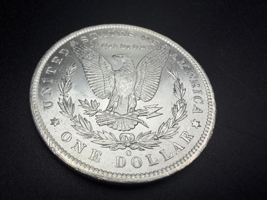 1885 O Brilliant Uncirculated Morgan Silver Dollar [Photo 4]