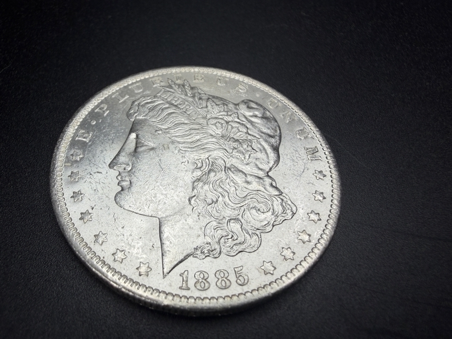 1885 O Brilliant Uncirculated Morgan Silver Dollar [Photo 2]