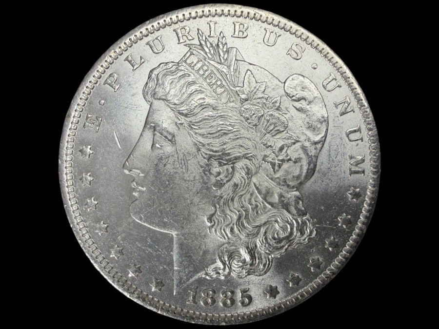 1885 O Brilliant Uncirculated Morgan Silver Dollar