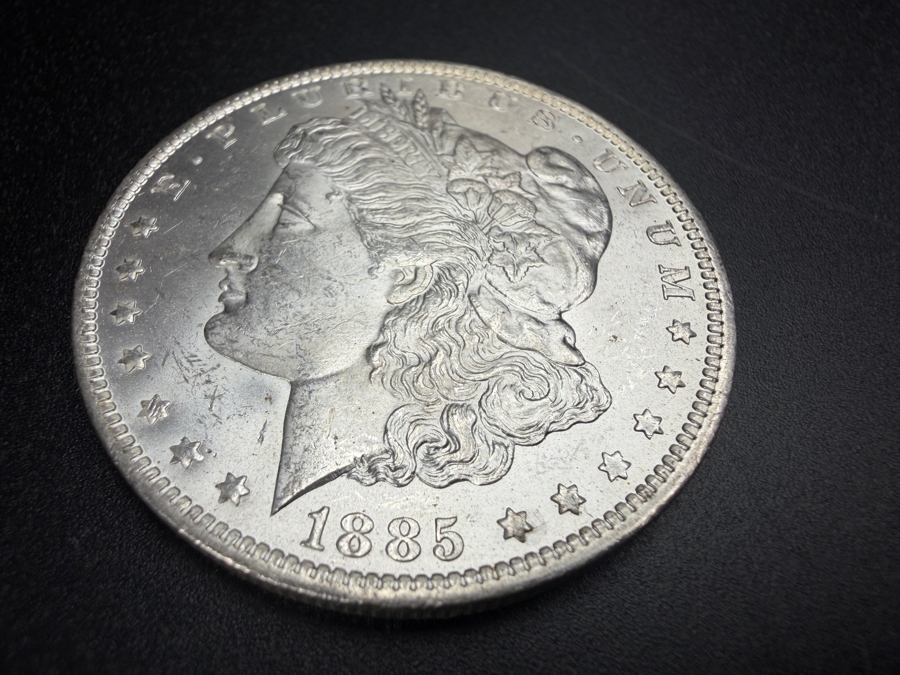 1885 O Brilliant Uncirculated Morgan Silver Dollar [Photo 2]