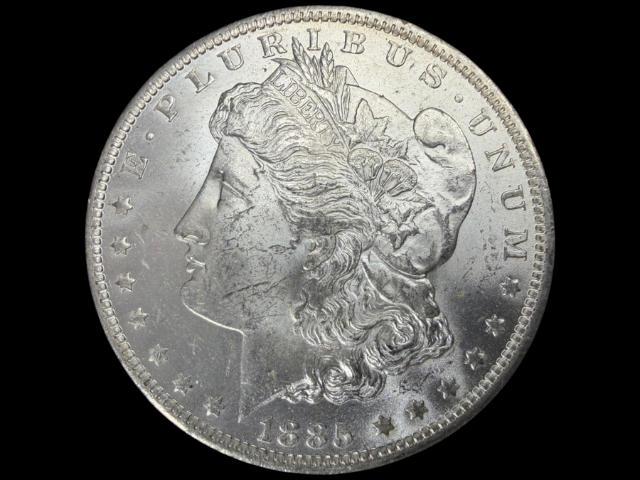1885 O Brilliant Uncirculated Morgan Silver Dollar