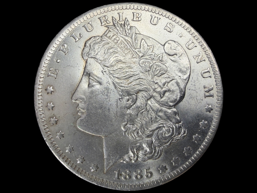 1885 O Brilliant Uncirculated Morgan Silver Dollar