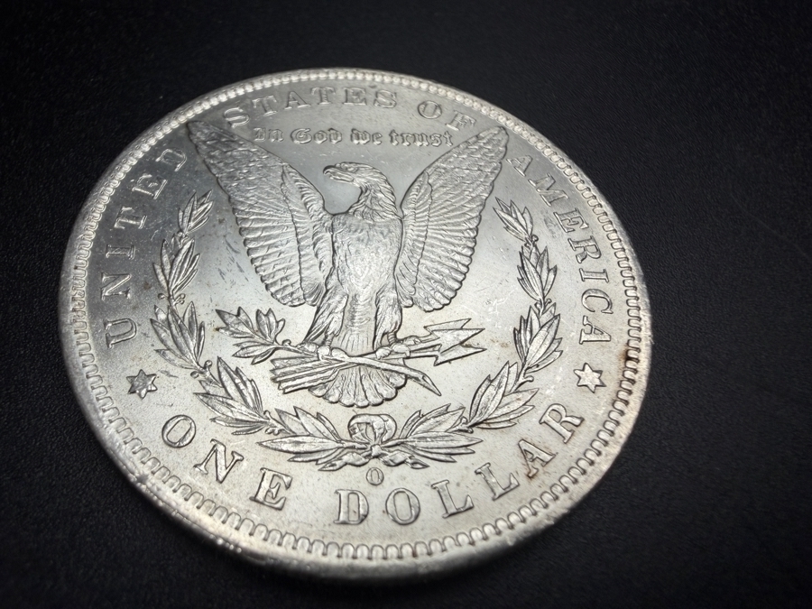 1885 O Brilliant Uncirculated Morgan Silver Dollar [Photo 4]
