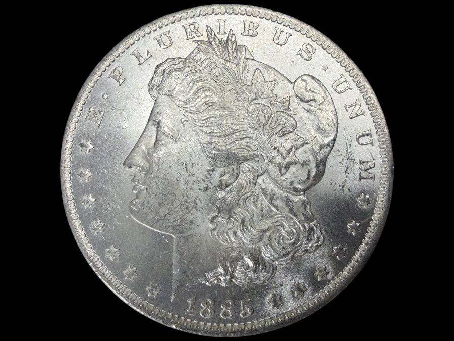 1885 O Brilliant Uncirculated Morgan Silver Dollar