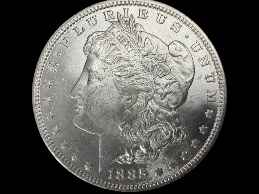 1885 O Brilliant Uncirculated Morgan Silver Dollar