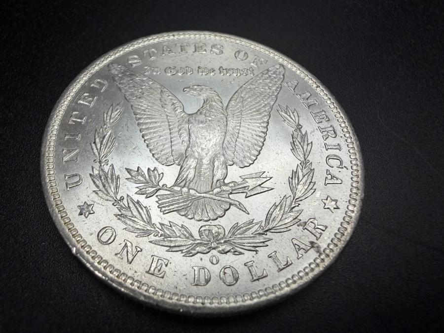 1885 O Brilliant Uncirculated Morgan Silver Dollar [Photo 4]