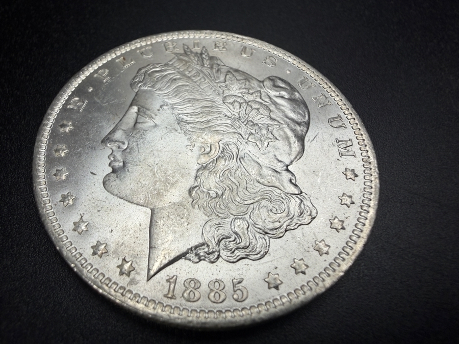 1885 O Brilliant Uncirculated Morgan Silver Dollar [Photo 2]
