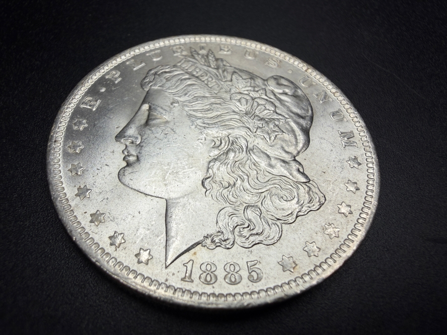 1885 O Brilliant Uncirculated Morgan Silver Dollar [Photo 2]