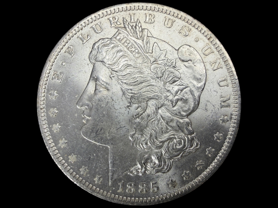 1885 O Brilliant Uncirculated Morgan Silver Dollar