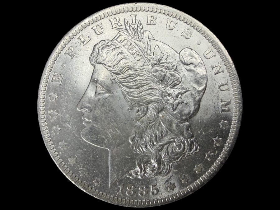 1885 O Brilliant Uncirculated Morgan Silver Dollar