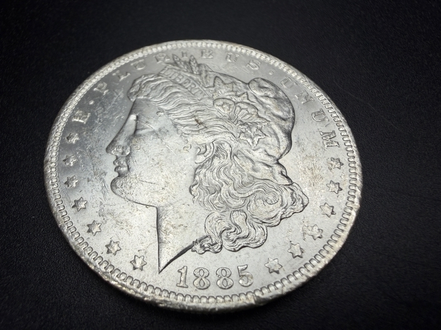 1885 O Brilliant Uncirculated Morgan Silver Dollar [Photo 2]