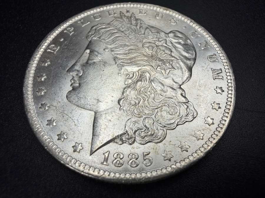 1885 O Brilliant Uncirculated Morgan Silver Dollar [Photo 2]