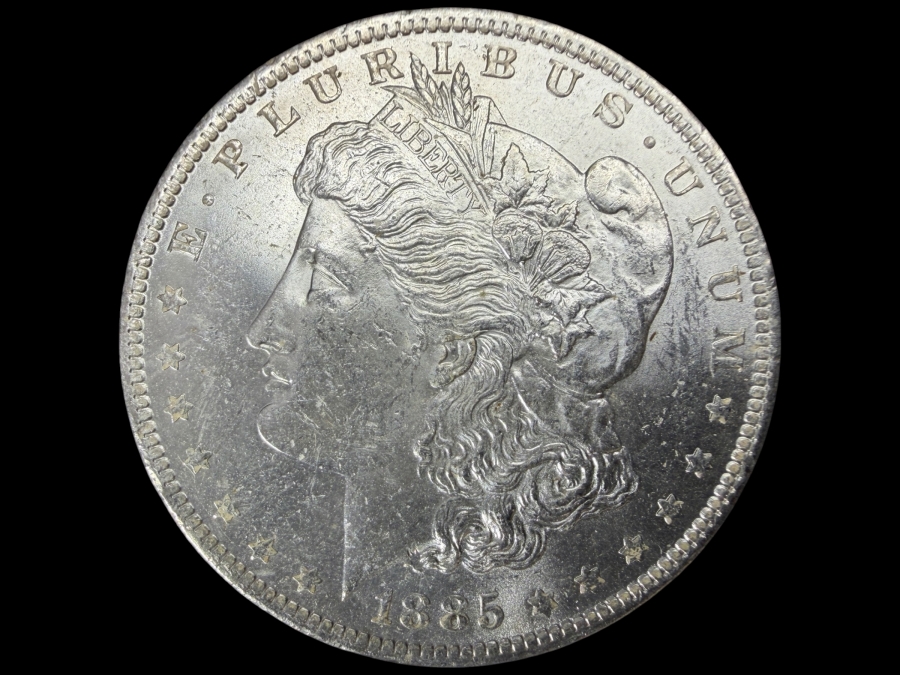 1885 O Brilliant Uncirculated Morgan Silver Dollar