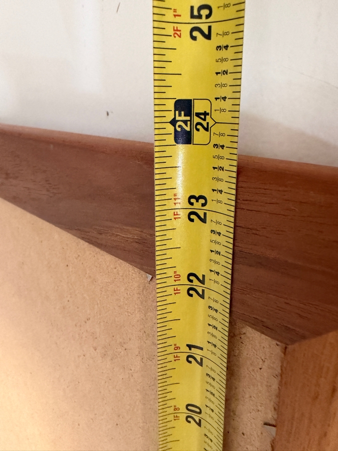 Vintage Danish Mid-Century Modern Teak Wall Mirror by Eilstrup Furniture 23.75W X 35.75 [Photo 7]