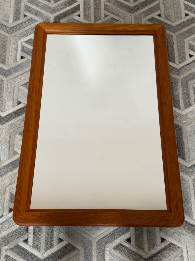 Vintage Danish Mid-Century Modern Teak Wall Mirror by Eilstrup Furniture 23.75W X 35.75 [Photo 3]