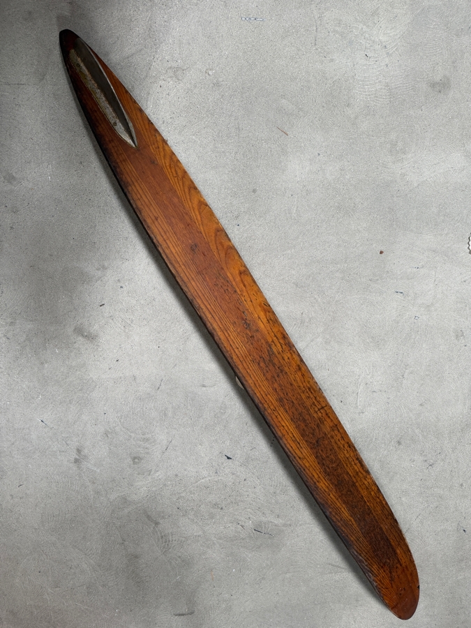 Vintage Western Wood Magic Slalom Wooden Water Ski Signed By World Champion Alfredo Mendoza 70'L [Photo 6]