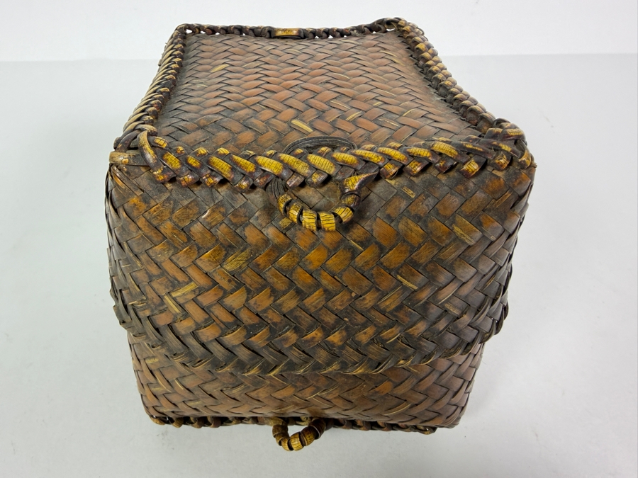 Vintage Rattan Rice Basket from the Ifugao Tribe in the Philippines 6'W X 5'D X 5'H [Photo 3]