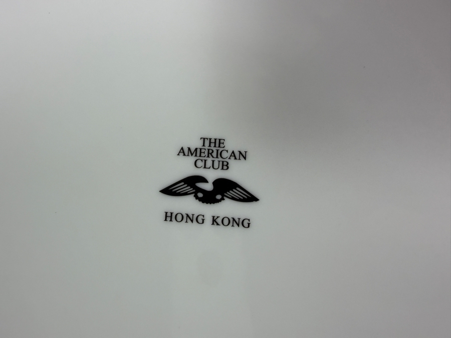 The American Club Hong Kong and the Shanghai American Club Porcelain Commemorative Plates 12' - 14' [Photo 6]
