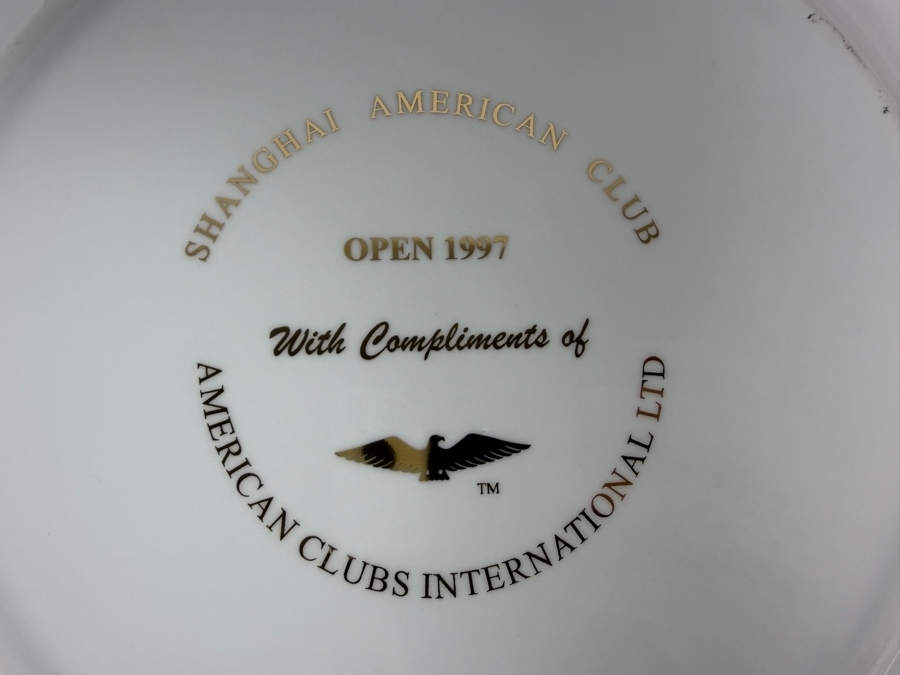 The American Club Hong Kong and the Shanghai American Club Porcelain Commemorative Plates 12' - 14' [Photo 7]