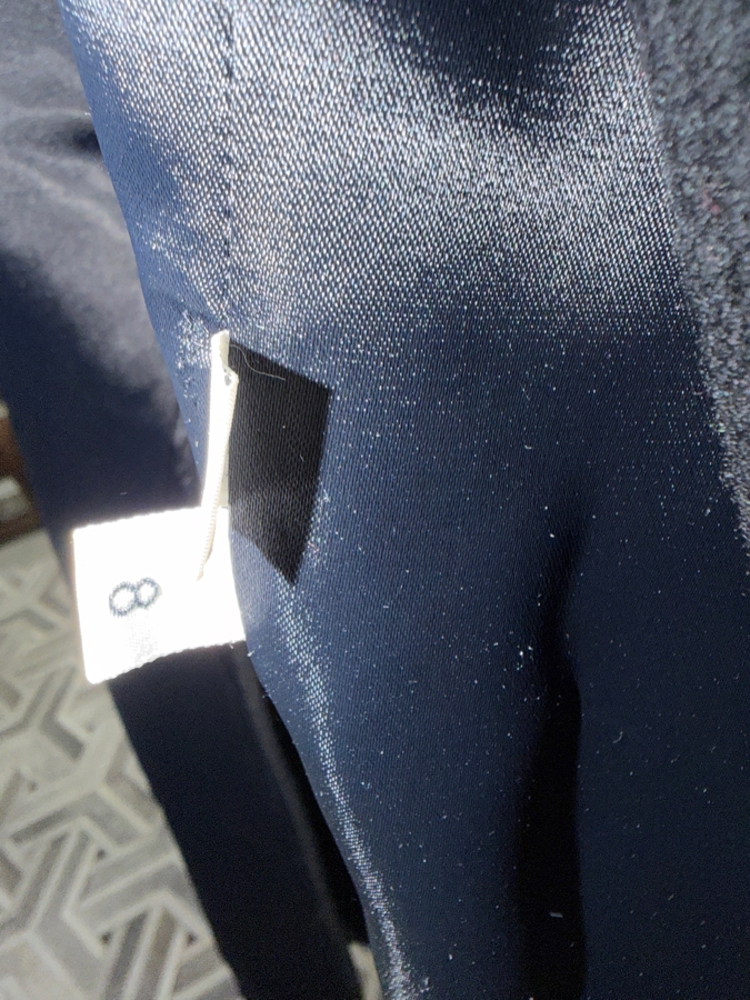 Vintage J Percy For Marvin Richards Size 8 Black 100% Cashmere Long Overcoat [Photo 6]