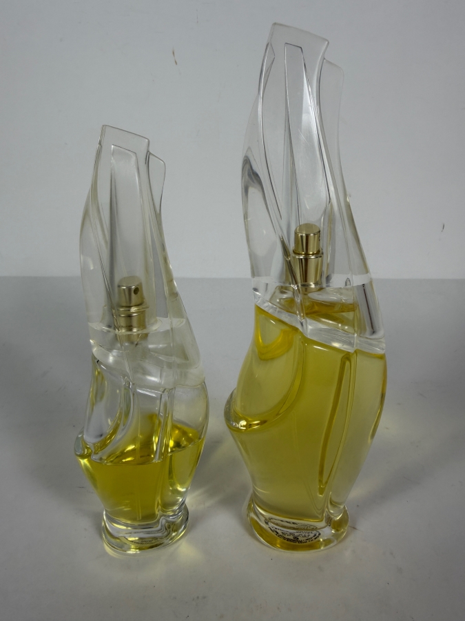 Lot Of Two Vintage Donna Karan Cashmere Mist Eau De Parfum Sculptural Spray Bottles [Photo 4]