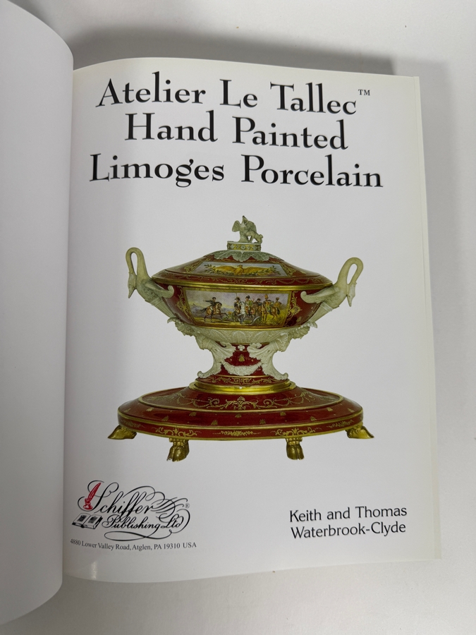 Lot Of 2 Hardcover Books The Limoges Porcelain Box From Snuff To Sentiments and Atelier Le Tallec Hand Painted Limoges Porcelain [Photo 6]