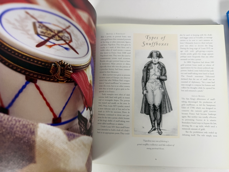 Lot Of 2 Hardcover Books The Limoges Porcelain Box From Snuff To Sentiments and Atelier Le Tallec Hand Painted Limoges Porcelain [Photo 4]