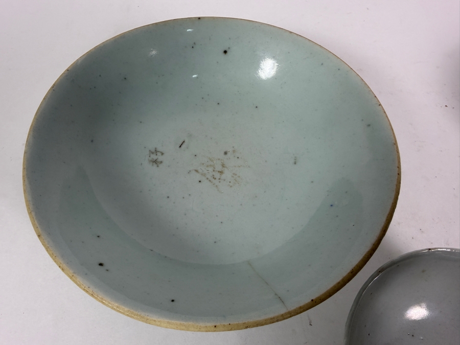 Lot Of 3 Antique Chinese Porcelain Bowls 4'W, 5.5'W, 7'W [Photo 8]