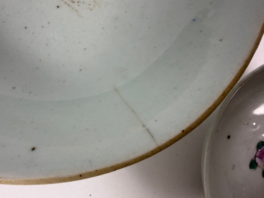 Lot Of 3 Antique Chinese Porcelain Bowls 4'W, 5.5'W, 7'W [Photo 9]