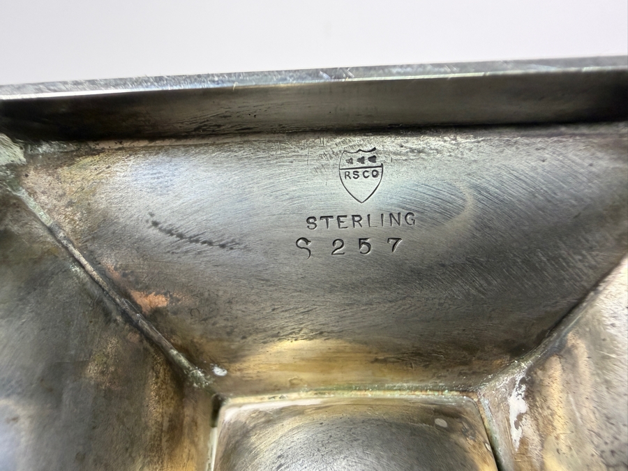 Three Piece Antique Art Deco Solid Sterling Silver Coffee Service Set by Rockwell Silver Company 4'H - 9.5'H 568.5g (Silver Melt Value $1,114) [Photo 11]