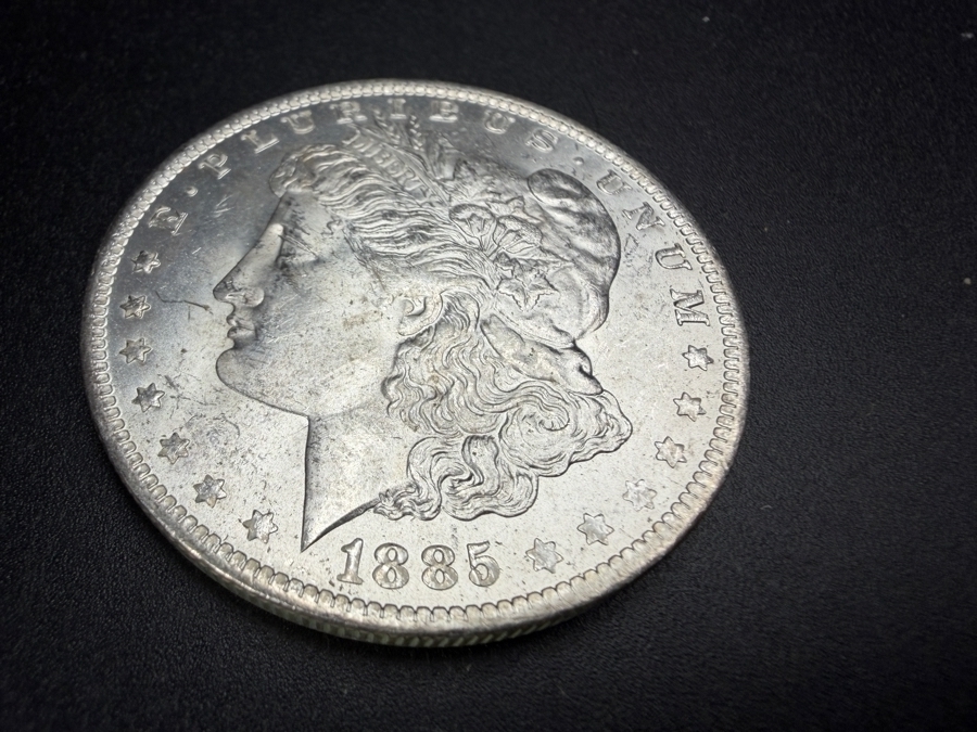 1885 O Brilliant Uncirculated Morgan Silver Dollar [Photo 2]