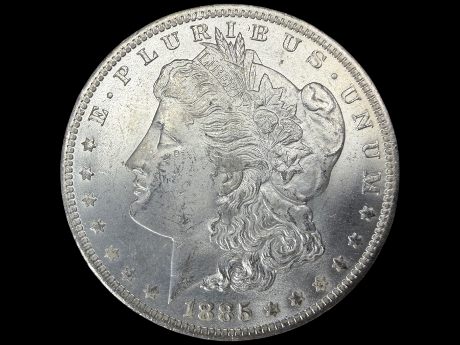 1885 O Brilliant Uncirculated Morgan Silver Dollar
