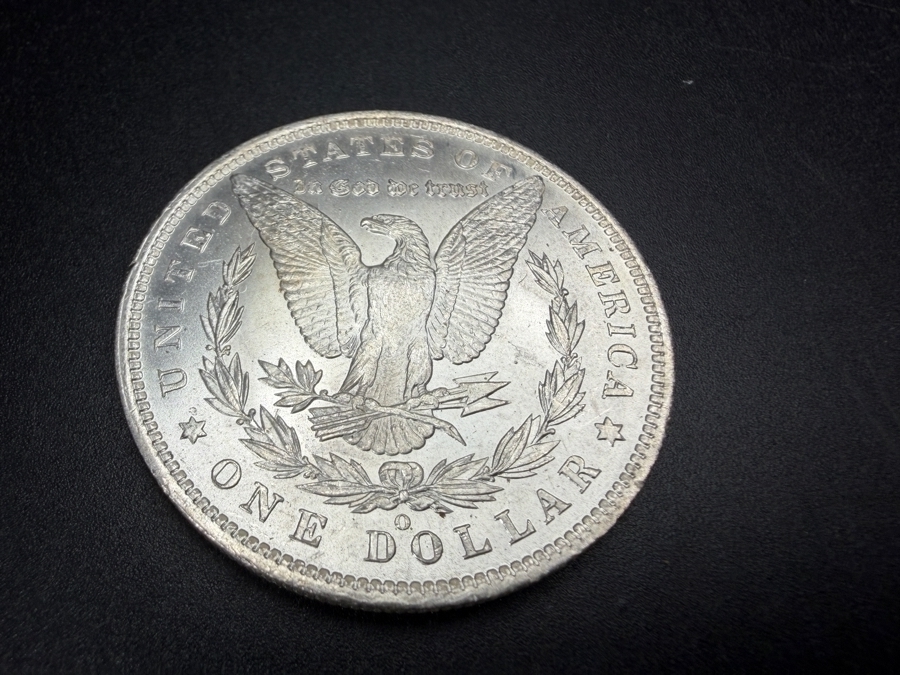 1885 O Brilliant Uncirculated Morgan Silver Dollar [Photo 4]