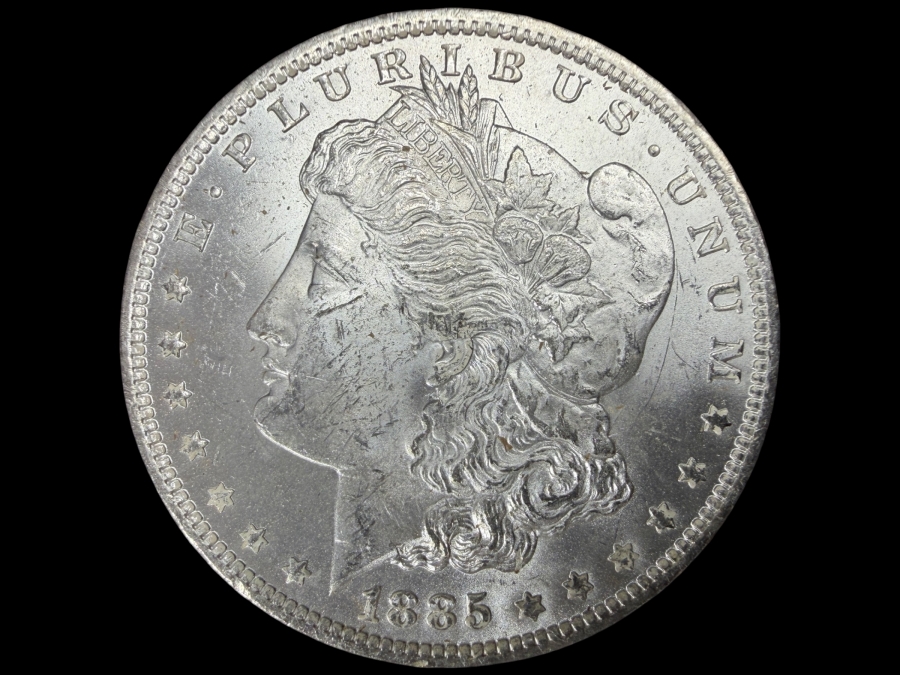 1885 O Brilliant Uncirculated Morgan Silver Dollar