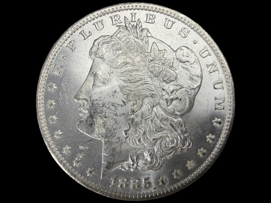 1885 O Brilliant Uncirculated Morgan Silver Dollar