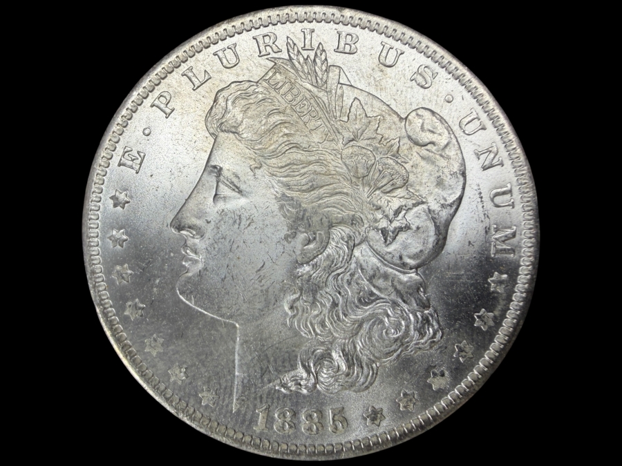 1885 O Brilliant Uncirculated Morgan Silver Dollar