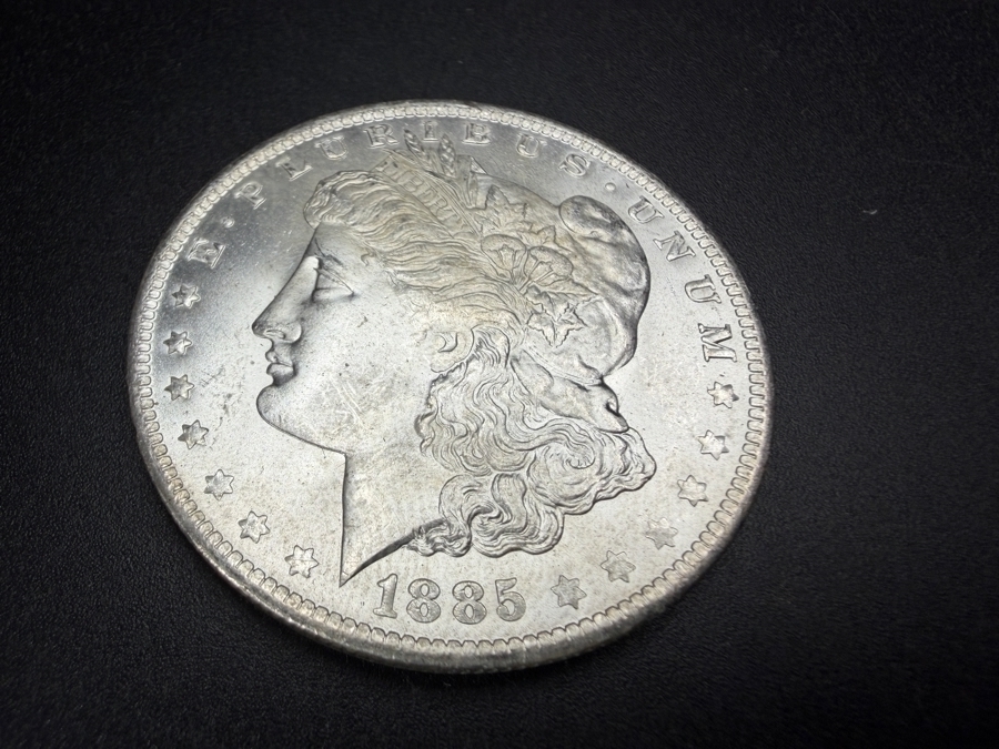 1885 O Brilliant Uncirculated Morgan Silver Dollar [Photo 2]