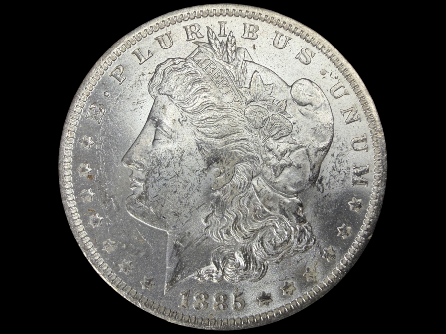 1885 O Brilliant Uncirculated Morgan Silver Dollar