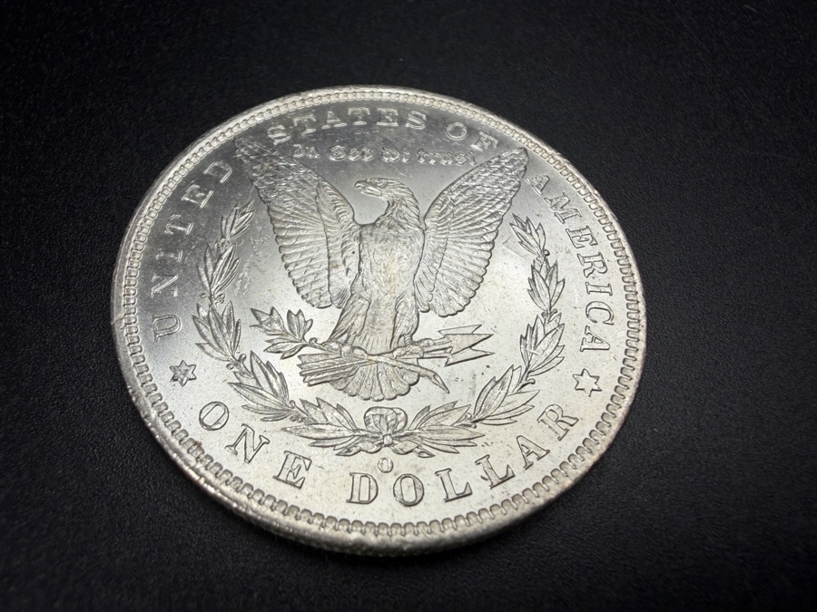 1885 O Brilliant Uncirculated Morgan Silver Dollar [Photo 4]