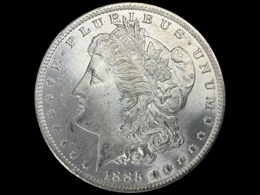 1885 O Brilliant Uncirculated Morgan Silver Dollar