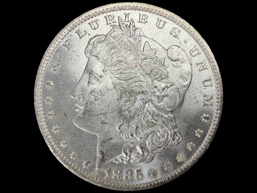 1885 O Brilliant Uncirculated Morgan Silver Dollar