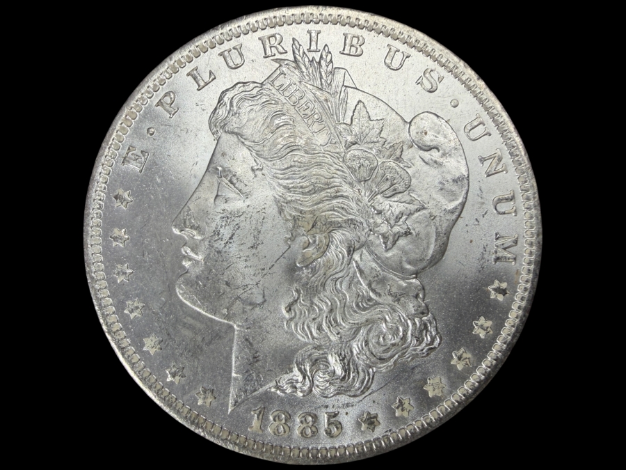 1885 O Brilliant Uncirculated Morgan Silver Dollar