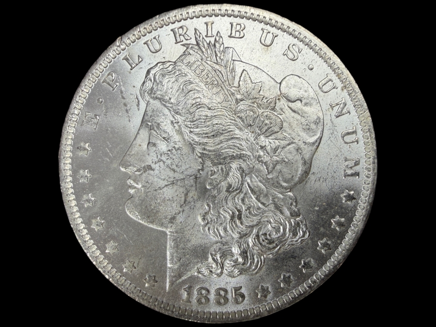 1885 O Brilliant Uncirculated Morgan Silver Dollar