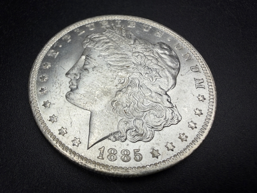 1885 O Brilliant Uncirculated Morgan Silver Dollar [Photo 2]