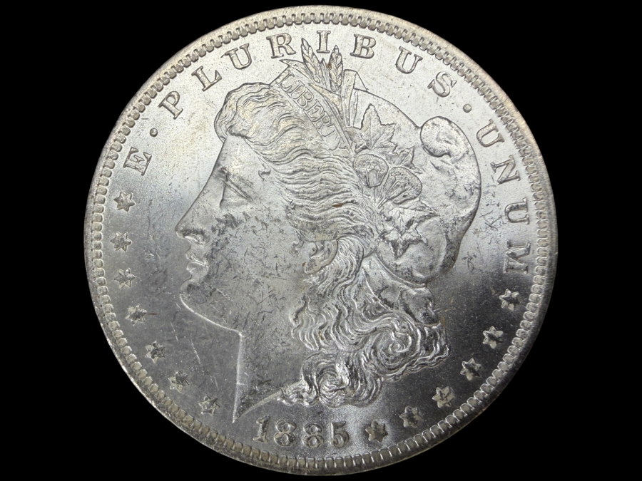 1885 O Brilliant Uncirculated Morgan Silver Dollar