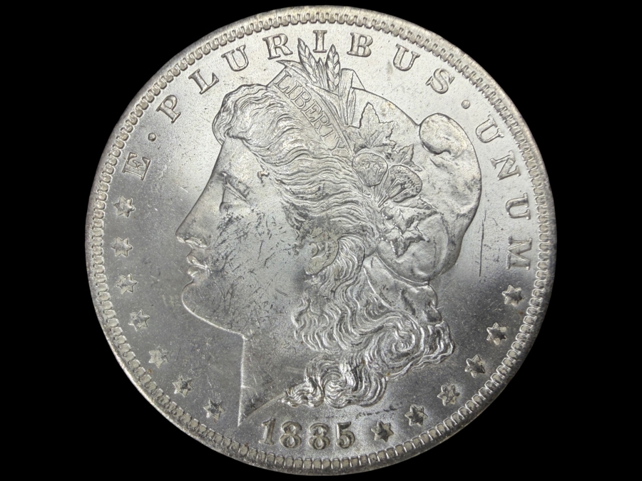 1885 O Brilliant Uncirculated Morgan Silver Dollar