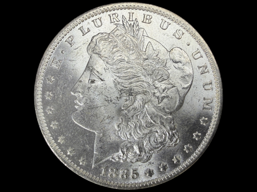 1885 O Brilliant Uncirculated Morgan Silver Dollar