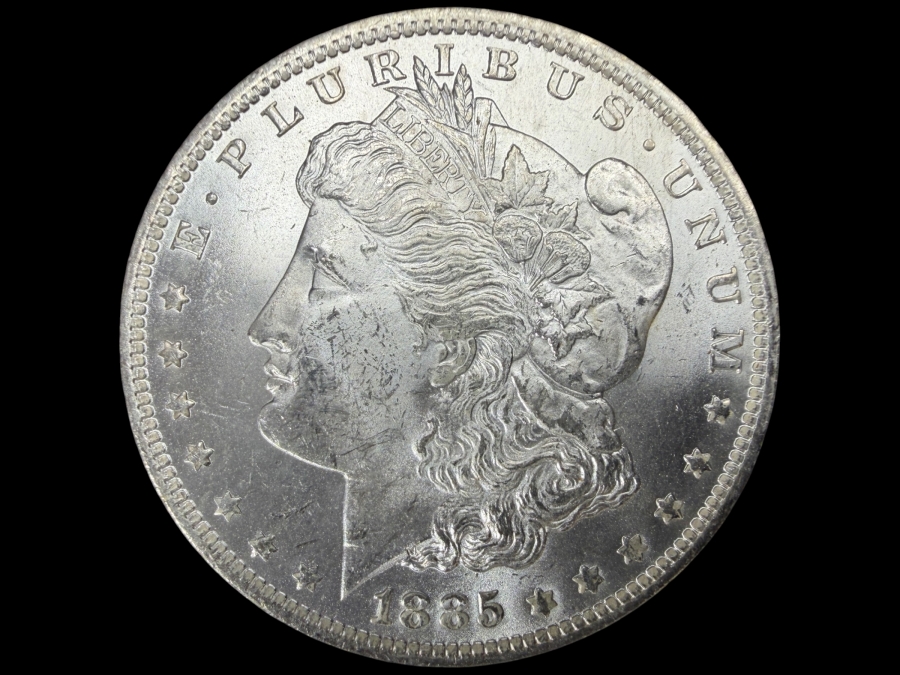 1885 O Brilliant Uncirculated Morgan Silver Dollar