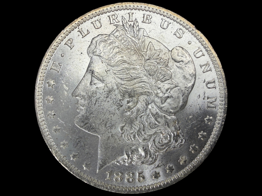 1885 O Brilliant Uncirculated Morgan Silver Dollar