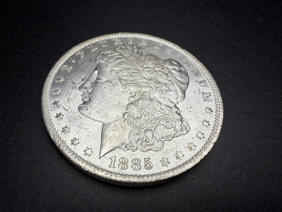 1885 O Brilliant Uncirculated Morgan Silver Dollar [Photo 2]